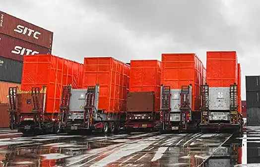 The over-height cargo