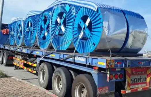High-voltage cable laying project